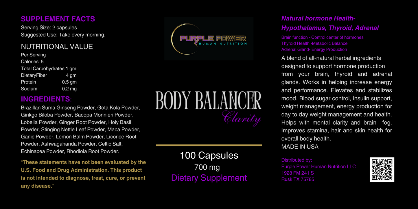 Body Balancer Clarity